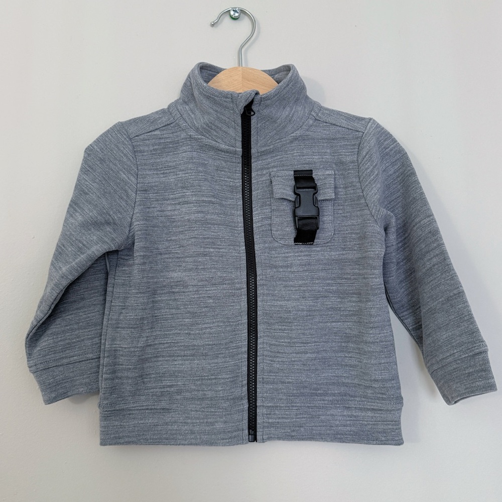 Gray Kids' Jacket with Pocket Toddler Boy Jacket Size 3T